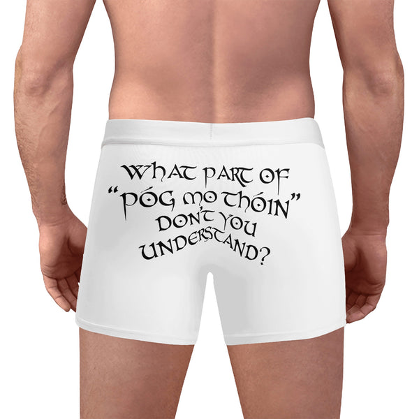 What Part Of Póg Mo Thóin Don't You Understand? Mens Boxer Briefs