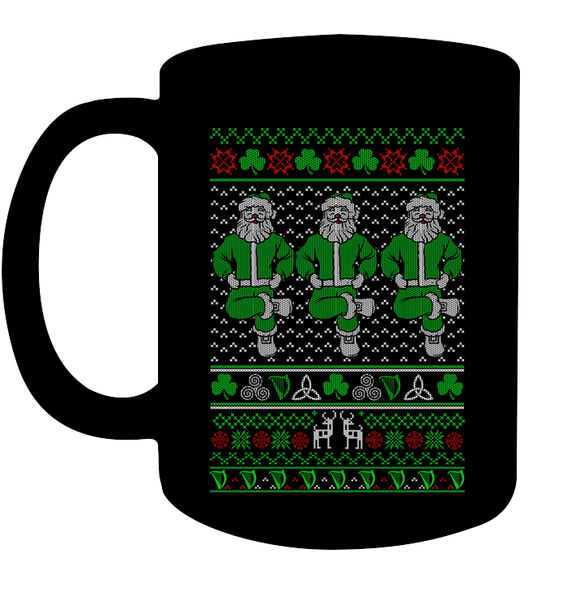 Irish Dancing Santas Mug