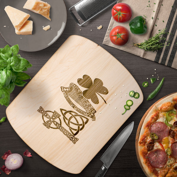 LOVE Ireland Hardwood Oval Cutting Board