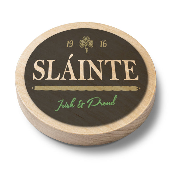 Sláinte...Irish & Proud Magnetic Wooden Bottle Opener