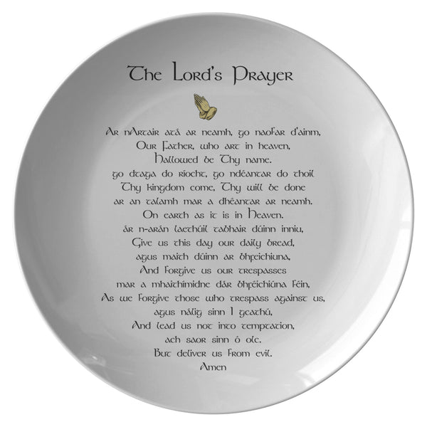 The Lord's Prayer (In Gaelic & English) Plate