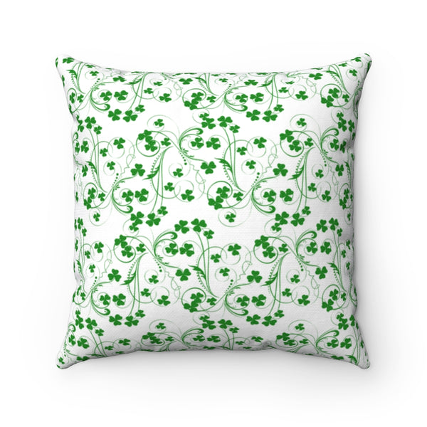 ☘️ Shamrock Vine - Spun Polyester Square Pillow ☘️