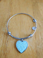 ☘️ Shamrock Vine Heart Bangle Bracelet ☘️