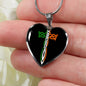 ☘️ Irish Celtic Cross Heart Necklace ☘️