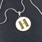 Celtic Initial Luxury Necklace - Initial H
