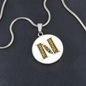 Celtic Initial Luxury Necklace - Initial N