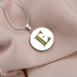 Celtic Initial Luxury Necklace - Initial E