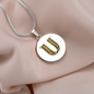 Celtic Initial Luxury Necklace - Initial U