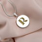 Celtic Initial Luxury Necklace - Initial R