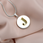 Celtic Initial Luxury Necklace - Initial J