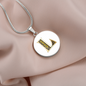 Celtic Initial Luxury Necklace - Initial L