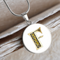 Celtic Initial Luxury Necklace - Initial F