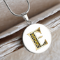 Celtic Initial Luxury Necklace - Initial E