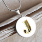 Celtic Initial Luxury Necklace - Initial J