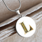 Celtic Initial Luxury Necklace - Initial L