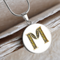 Celtic Initial Luxury Necklace - Initial M
