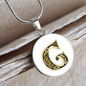 Celtic Initial Luxury Necklace - Initial G