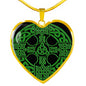 ☘️ Irish Celtic Cross Shield Heart Necklace ☘️