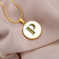 Celtic Initial Luxury Necklace - Initial P
