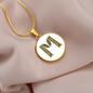 Celtic Initial Luxury Necklace - Initial M
