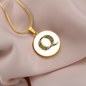 Celtic Initial Luxury Necklace - Initial Q