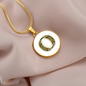 Celtic Initial Luxury Necklace - Initial O