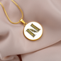 Celtic Initial Luxury Necklace - Initial N