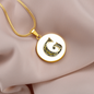 Celtic Initial Luxury Necklace - Initial G