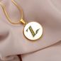 Celtic Initial Luxury Necklace - Initial Z