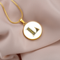 Celtic Initial Luxury Necklace - Initial L