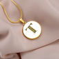 Celtic Initial Luxury Necklace - Initial T