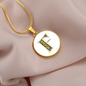 Celtic Initial Luxury Necklace - Initial F