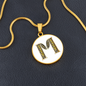 Celtic Initial Luxury Necklace - Initial M