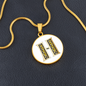Celtic Initial Luxury Necklace - Initial H