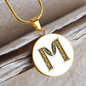 Celtic Initial Luxury Necklace - Initial M