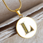 Celtic Initial Luxury Necklace - Initial L