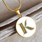 Celtic Initial Luxury Necklace - Initial K