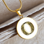 Celtic Initial Luxury Necklace - Initial O