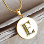 Celtic Initial Luxury Necklace - Initial E