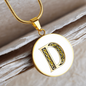 Celtic Initial Luxury Necklace - Initial D