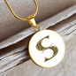 Celtic Initial Luxury Necklace - Initial S