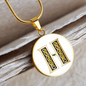 Celtic Initial Luxury Necklace - Initial H