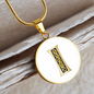 Celtic Initial Luxury Necklace - Initial I