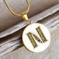 Celtic Initial Luxury Necklace - Initial N
