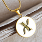 Celtic Initial Luxury Necklace - Initial X