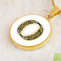 Celtic Initial Luxury Necklace - Initial O