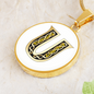 Celtic Initial Luxury Necklace - Initial U