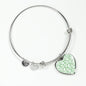 ☘️ Shamrock Vine Heart Bangle Bracelet ☘️
