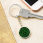 Irish Trinity Knot Graphic Circle Keychain
