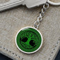 Irish Tree of Life Graphic Circle Keychain